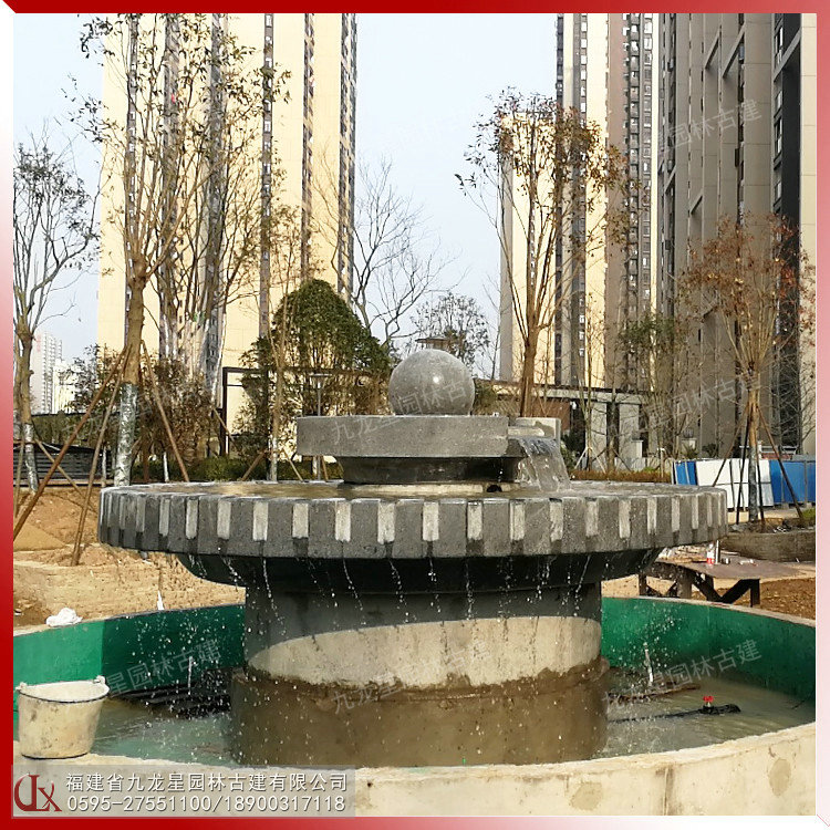 石材流水缽圖片