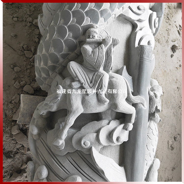 大門(mén)石雕龍柱圖片